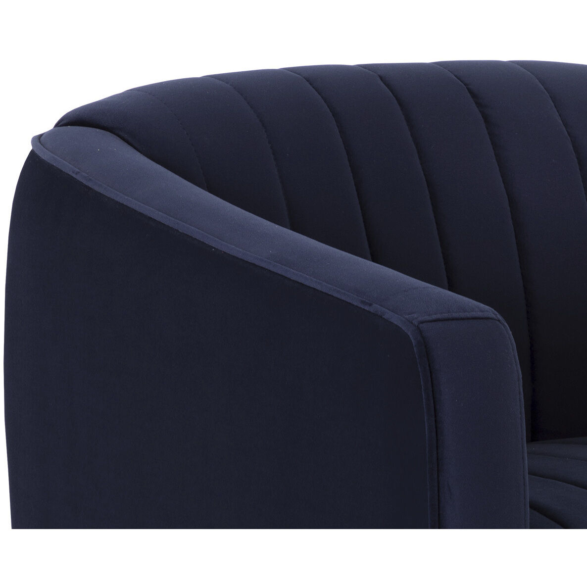 Garrison Abbington Navy Swivel Lounge Chair, Swivel